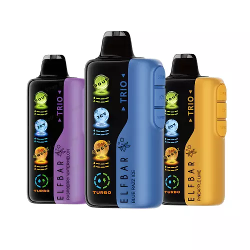 3 Pods Descartável Elf Bar Trio 40K — 60.000 Puffs